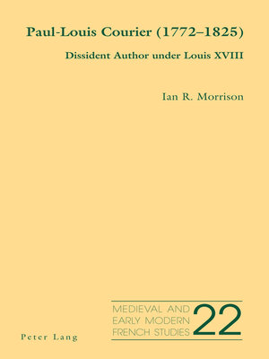 cover image of Paul-Louis Courier (1772–1825)